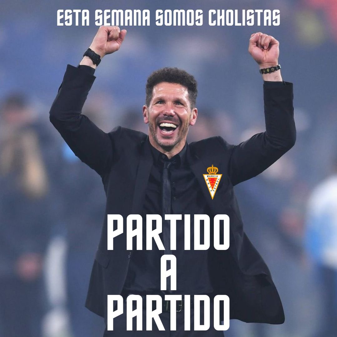 FanRealMurcia's tweet photo. 🧠Cogemos el espíritu del Cholo:

“Partido a partido” https://t.co/ARQamk9Z7C