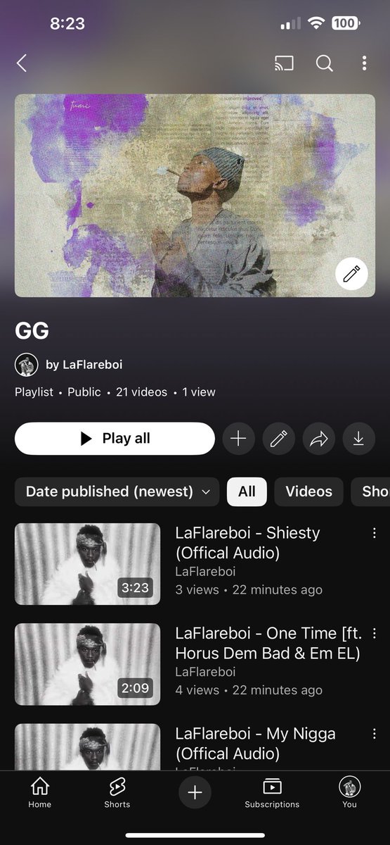 LaflareZimba's tweet image. YouTube. Turn me up🟣🫴🏽
youtube.com/playlist?list=…