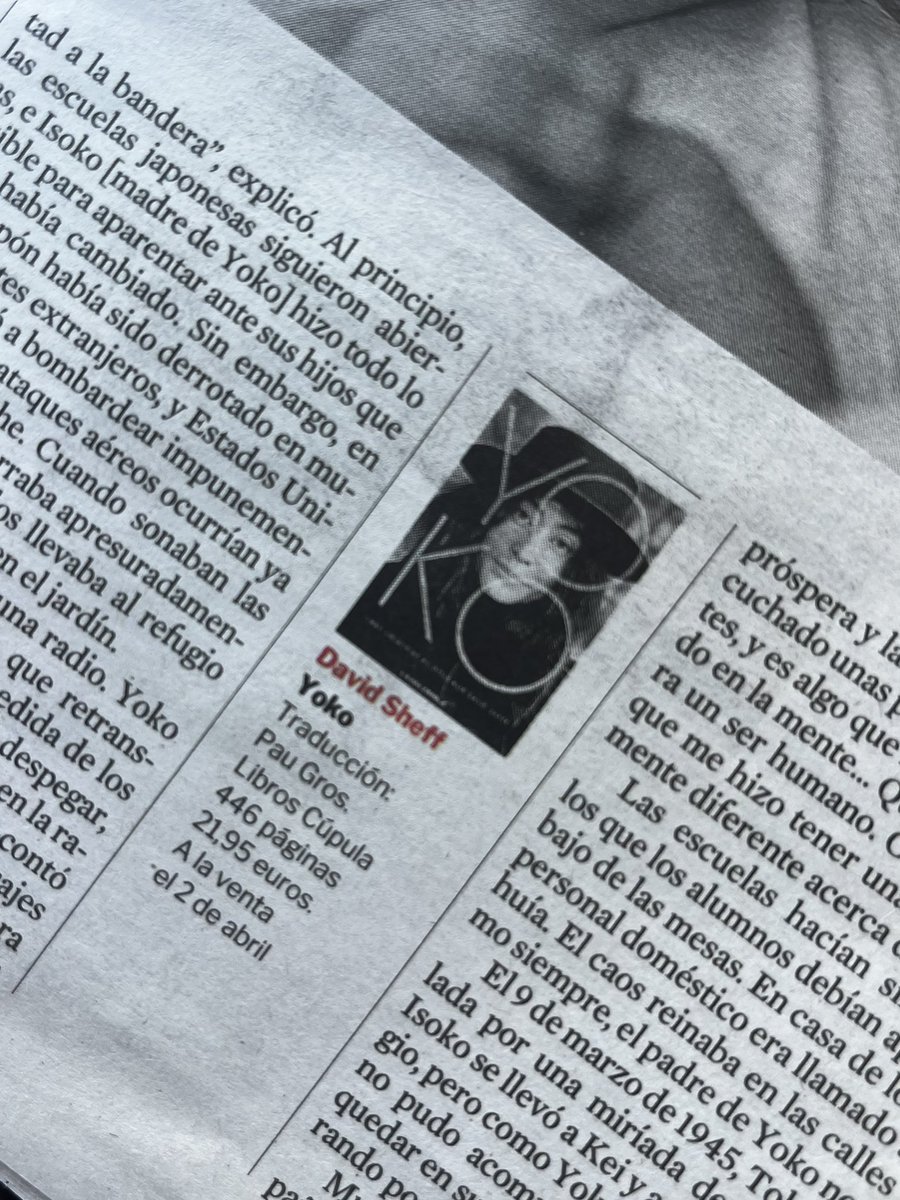 Doncs fa dos dies va sortir a la venta una biografia que he traduït que…