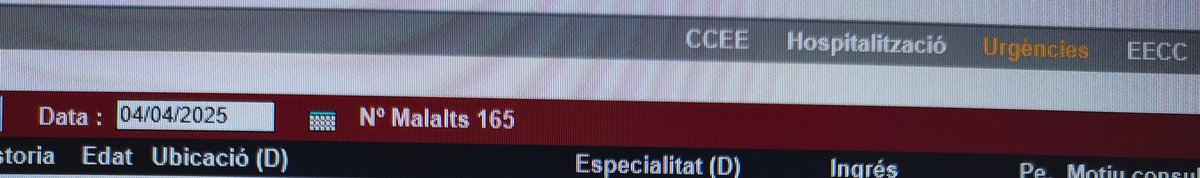 Nit per oblidar.
Deixem 165 pacients a Urgències, una xifra molt elevada en el canvi de torn de nit a matí.
54 superen les 24 hores.
Tres pacients de més de 80 anys superen les 80 hores.