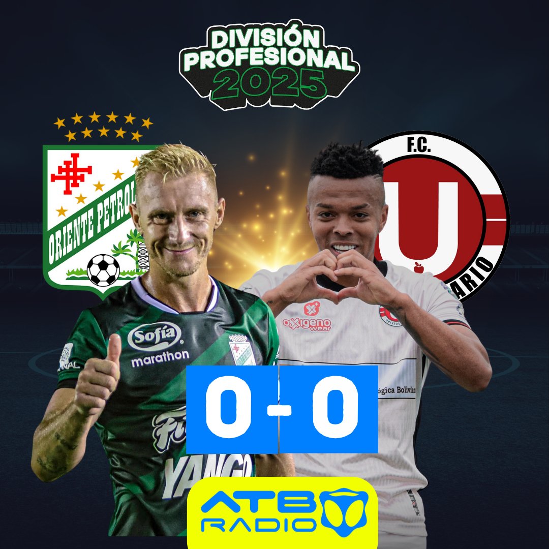 Resultados de la segundo jornada de la #DivisionProfesional 2025
Oriente Petrolero y Universitario de Vinto no lograran concretar el gol y terminan empatados.
#ATBRadio #ATB #radio #OrientePetrolero #UniversitarioDeVinto #Bolivia #fypシ #parati