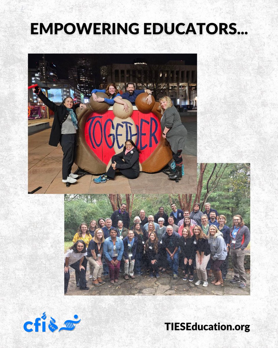 center4inquiry's tweet image. 10 years ago, one teacher decided “winging it” wasn’t good enough.

Now @rdfrsTIES is in all 50 states—giving teachers real tools to teach evolution.

Built by educators. Backed by science. Powered by reason.

🔗 Learn more about #TIES: ow.ly/OTGN50VunFX

#TeachScience