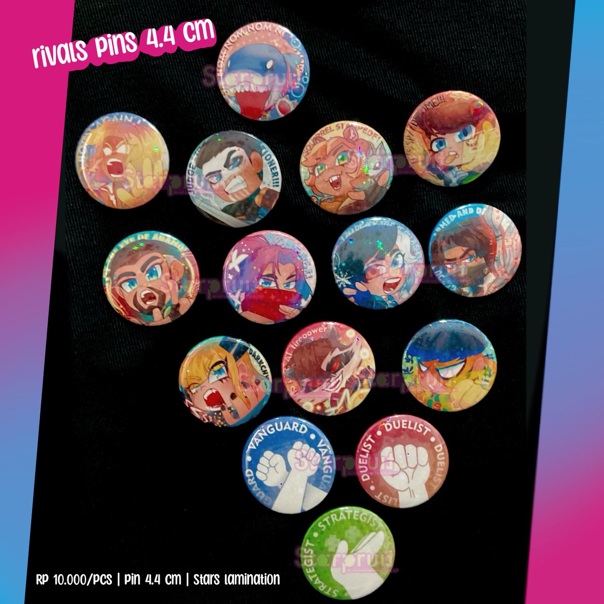 starpruit's tweet image. RT and share are appreciated✨(indo only)
Sticker dan pin rivals sudah ter-up Di shopee!!
Terbaru Jeff, ironfist, winter s, punisher, roles (tank, healer, dps) dan masih banyak lagi 😁👍!
Pin: id.shp.ee/Ch151vi
Sticker: id.shp.ee/LToq1no