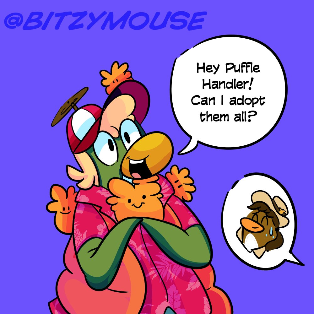 Rookie Week (Day 4)
He will protect all the orange puffles