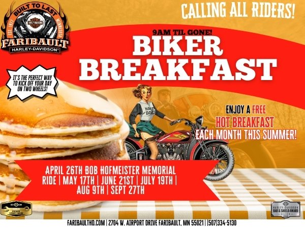 Mark your calendars for our April Biker Breakfast!
tinyurl.com/4jy5832y