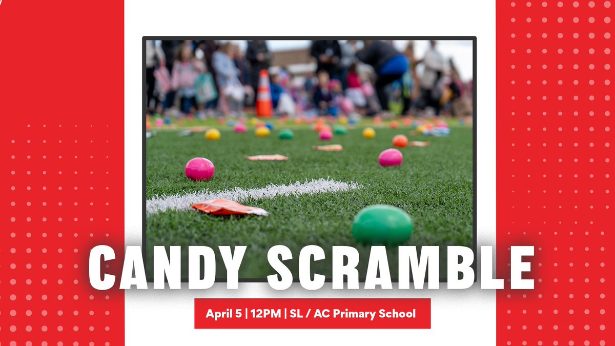 🐰 Candy Scramble! The annual Community Candy Scramble is this Saturday starting at 12 @ SL / AC! Registration can be done through this link: bit.ly/3FSaoaK
