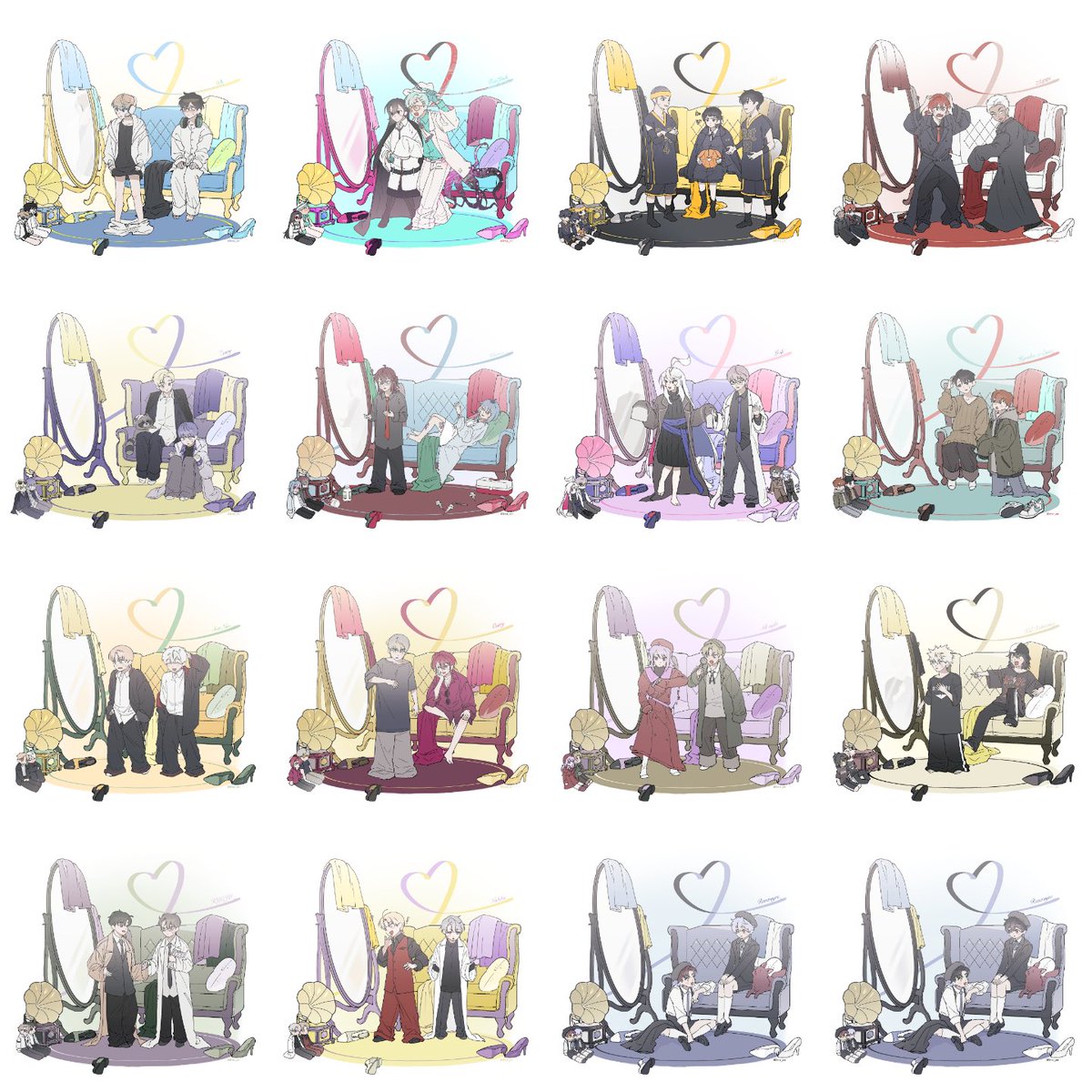 별로 긴 말 하지 않겠습니다... rt추첨 2분 원하시는 타입으로 2인 그려드립니다.

당발은 내일 자정!