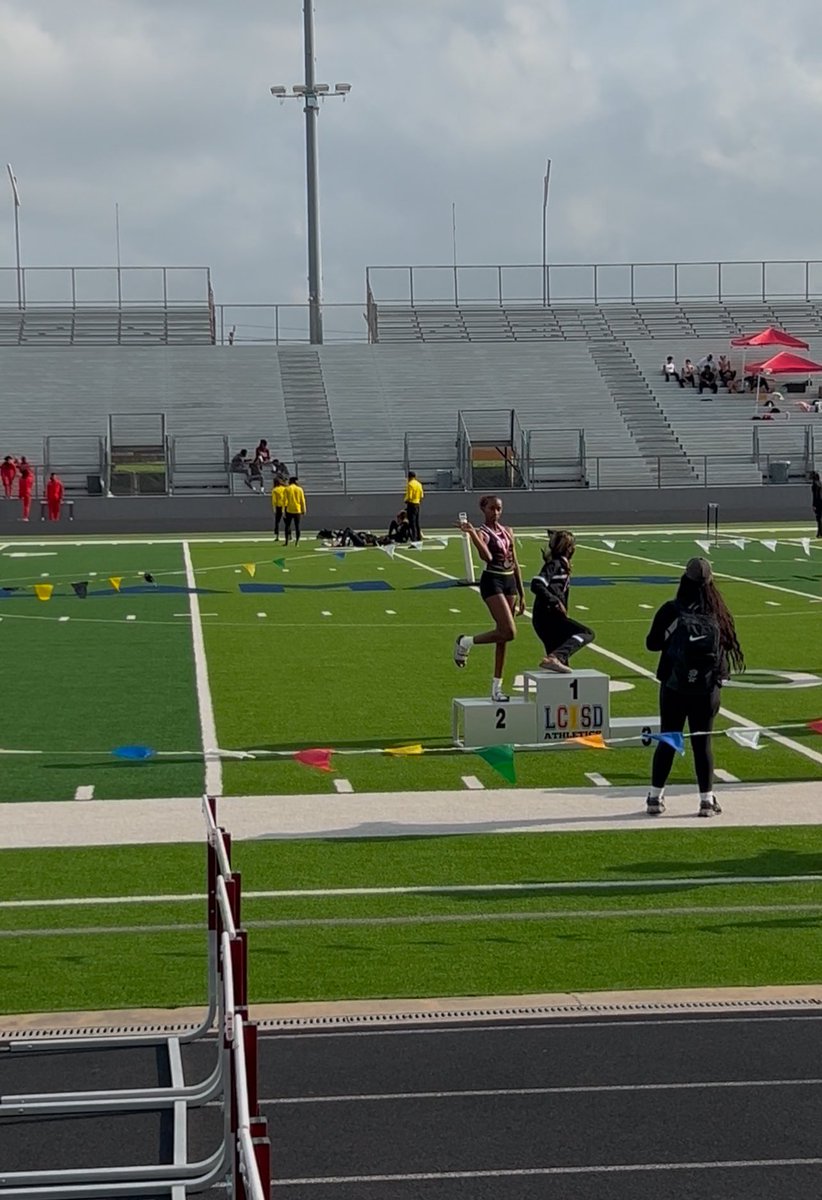 Egypt's Dad (@egyptsdad) on Twitter photo 5A district 22 girls triple jump champion!✅
5A district 22 girls long jump 2nd place!! ✅
100m finals qualifier ✅
First step complete ✅
Time to get back to work this weekend and next week!!! <a href="/Egypttyler/">Egypt Tyler</a> 🤝
Area next week⏳
#TRHS #DBE #JLFlightcrew 5A district 22 girls triple jump champion!✅
5A district 22 girls long jump 2nd place!! ✅
100m finals qualifier ✅
First step complete ✅
Time to get back to work this weekend and next week!!! <a href="/Egypttyler/">Egypt Tyler</a> 🤝
Area next week⏳
#TRHS #DBE #JLFlightcrew