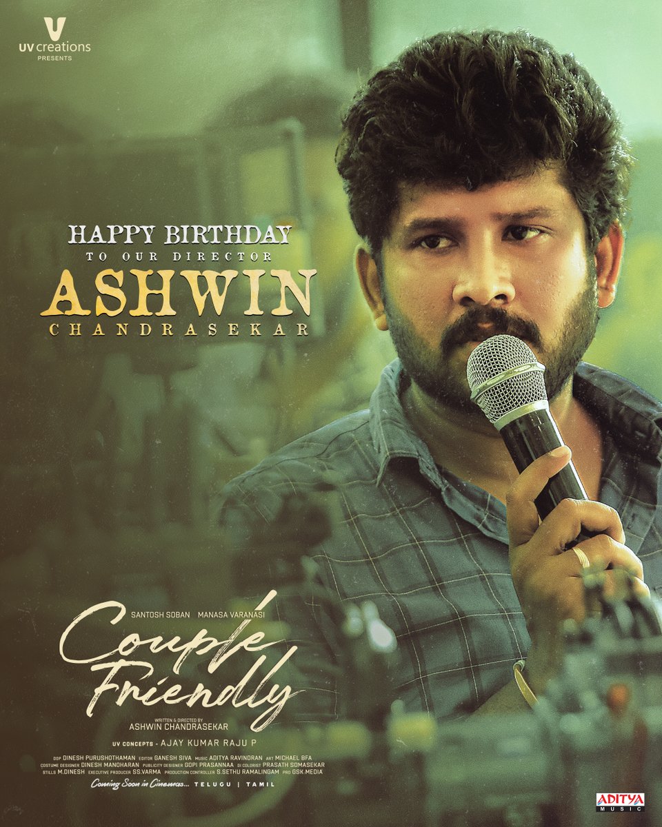 Suresh PRO (@sureshpro_) on Twitter photo Team #CoupleFriendly wishing their director <a href="/manojac/">Ashwin Chandrasekar</a> a very Happy Birthday! 🎉 Team #CoupleFriendly wishing their director <a href="/manojac/">Ashwin Chandrasekar</a> a very Happy Birthday! 🎉
