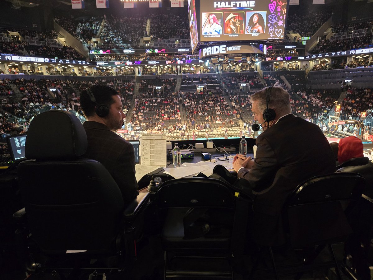 Always nice to get to spend a minute with two of the best in the NBA broadcast business - and more importantly - two of the best guys you'll ever come across.