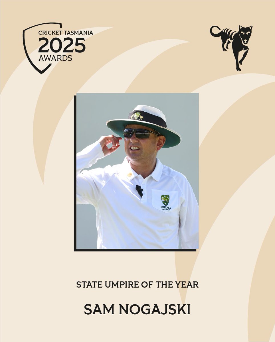 Sam Nogajski is the State Umpire of the Year for 2024 - 25!