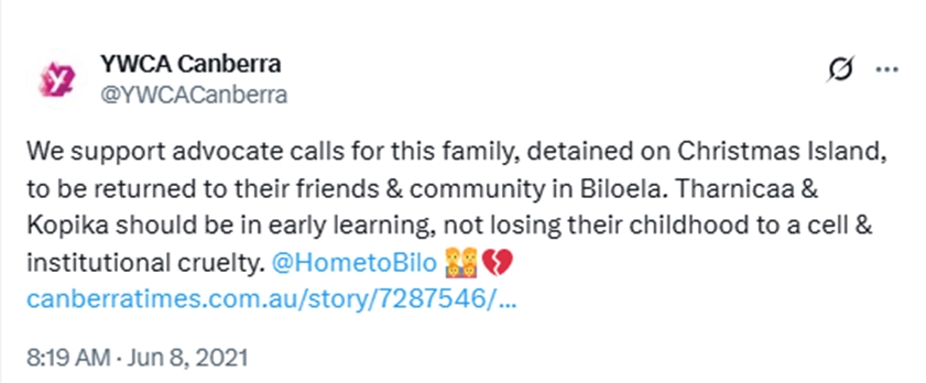 YWCA Canberra tweet media