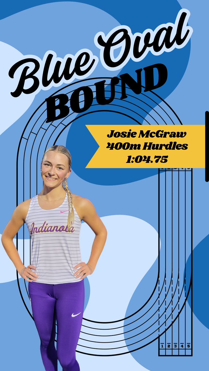 Indianola Girls XC/TF (@indygirlsxctf) on Twitter photo 💙BLUE STANDARD💙
Josie McGraw threw down in the 400m Hurdles this evening and qualified for the <a href="/DrakeRelays/">Drake Relays</a>!
Congratulations, Josie!
#BlueOvalBound
#allin 💙BLUE STANDARD💙
Josie McGraw threw down in the 400m Hurdles this evening and qualified for the <a href="/DrakeRelays/">Drake Relays</a>!
Congratulations, Josie!
#BlueOvalBound
#allin
