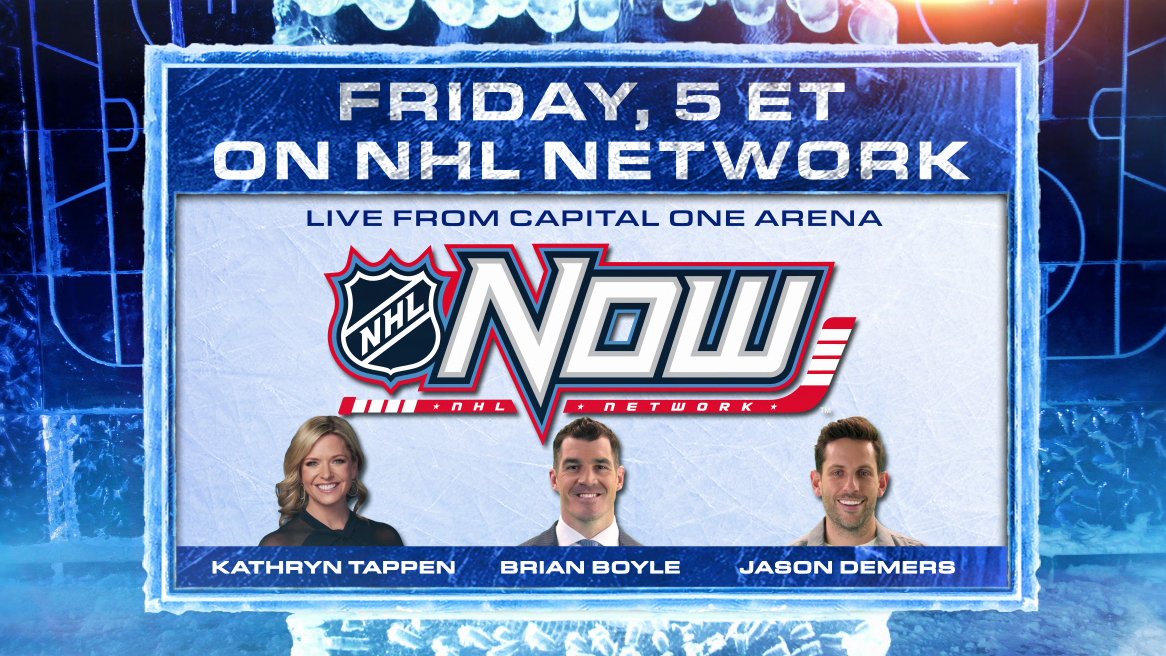NHL Network (@nhlnetwork) on Twitter photo #NHLNow is heading to Capital One Arena for 𝐋𝐈𝐕𝐄 pregame coverage of tonight's game between the Washington Capitals and Chicago Blackhawks.
Don't miss <a href="/KathrynTappen/">Kathryn Tappen</a>, <a href="/BriBrows22/">Brian Boyle</a> and <a href="/jasondemers5/">jason demers</a> at 5pm ET/2pm PT on NHL Network! #Gr8Chase #NHLNow is heading to Capital One Arena for 𝐋𝐈𝐕𝐄 pregame coverage of tonight's game between the Washington Capitals and Chicago Blackhawks.
Don't miss <a href="/KathrynTappen/">Kathryn Tappen</a>, <a href="/BriBrows22/">Brian Boyle</a> and <a href="/jasondemers5/">jason demers</a> at 5pm ET/2pm PT on NHL Network! #Gr8Chase