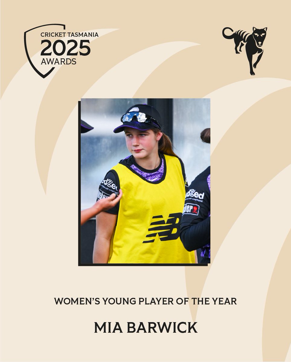 Congratulations to Mia Barwick who has won the 2024 - 25 Women's Young Player of the Year!