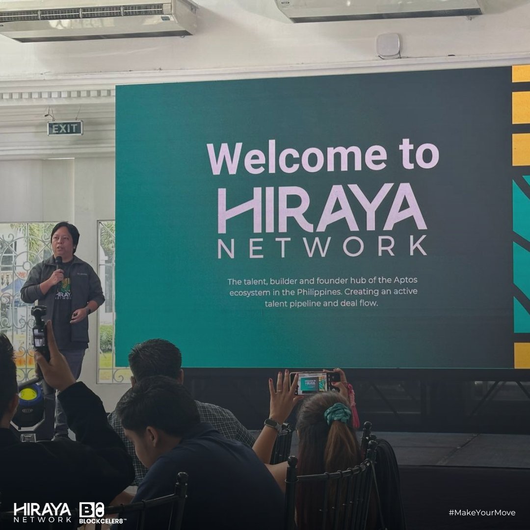 blockceler8's tweet photo. Exciting news for the Philippine blockchain community! ✨ Last week, the Aptos Foundation officially launched the @HirayaNetwork, a groundbreaking initiative designed to empower local talent and projects within the Aptos ecosystem. https://t.co/g74gMI40DP