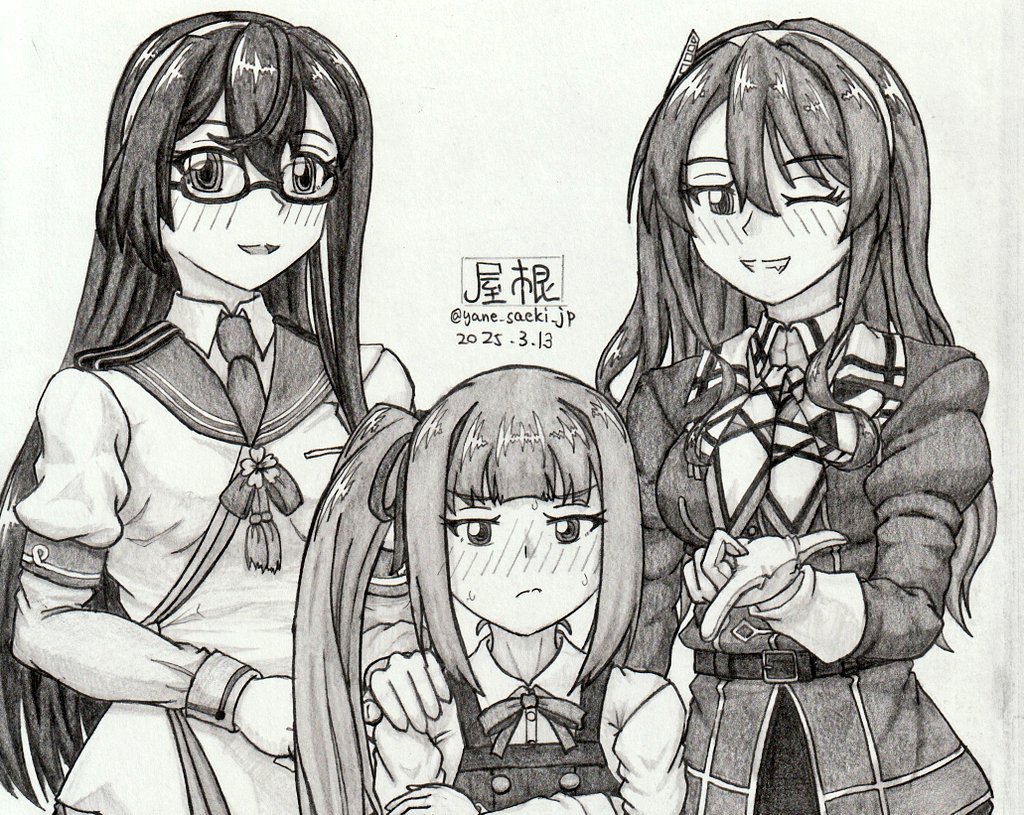 yane_saeki_jp's tweet image. #4月になったのでフォロワーさんに自己紹介しようぜ
艦これ着任6年目の中堅提督!
最推しは榛名チャンと矢矧女史!
艦娘チャンを連れて旅先をまったり過ごす民。
絵描き歴2年強。
シャーペン白黒がメイン。
偶に旅先で写真!
艦これと絵と飯と時々写真を垂れ流す垢!
#艦これ好きと繋がりたい