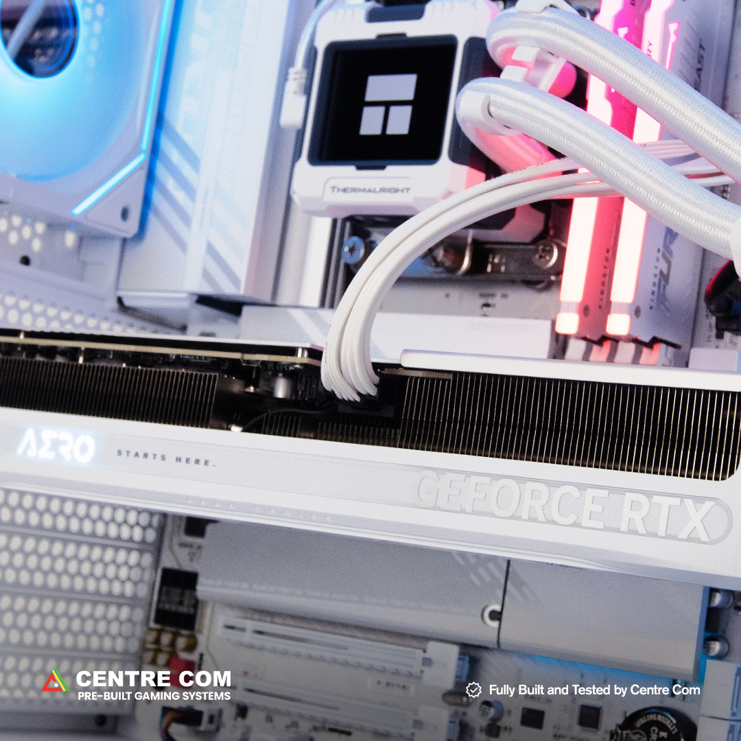 Max unboxed his Centre Com Aero Gaming PC and felt the power. ⚡ The Intel® Core™ Ultra 7 265K processed instantly, 32GB DDR5 RAM kept it smooth, and the RTX™ 5080 made every frame stunning. As he launched his game, he knew—this was his ultimate weapon. 🎮🔥