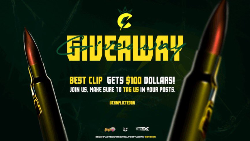 We are looking for our next content creator!
Do you have what it takes. We are hosting a contest and you have the chance to join CxnFlicted if you are the winner And a jersey!

1. Tag us in your best Clip
2. Follow us 
3. Tag a friend to participate in the contest and giveaway