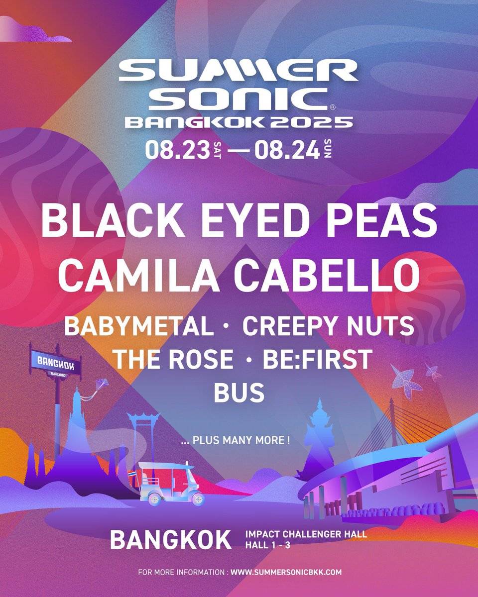 เดือนสิงหา น้องบัส ขึ้น summersonic ทั้งกรุงเทพและโตเกียว จ๊ากกก น้องบัสขึ้นเวทีที่ญี่ปุ่น ไอเห้ ฮืออ น้องบัสเติบโตไปอีกขั้นแล้ววว แล้วดูไลน์อัพ เปนลม เก่งมาก😭🤘🏻