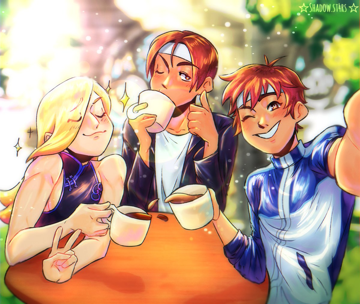 shadowSt4rs's tweet image. Matando dos pájaros de un tiro🗿arhe 
#shingoweek | #KOFtober Día 1(6): "Bebida🧋"
#shingoweek2025  #kyokusanagi #Benimarunikaido 
#矢吹真吾