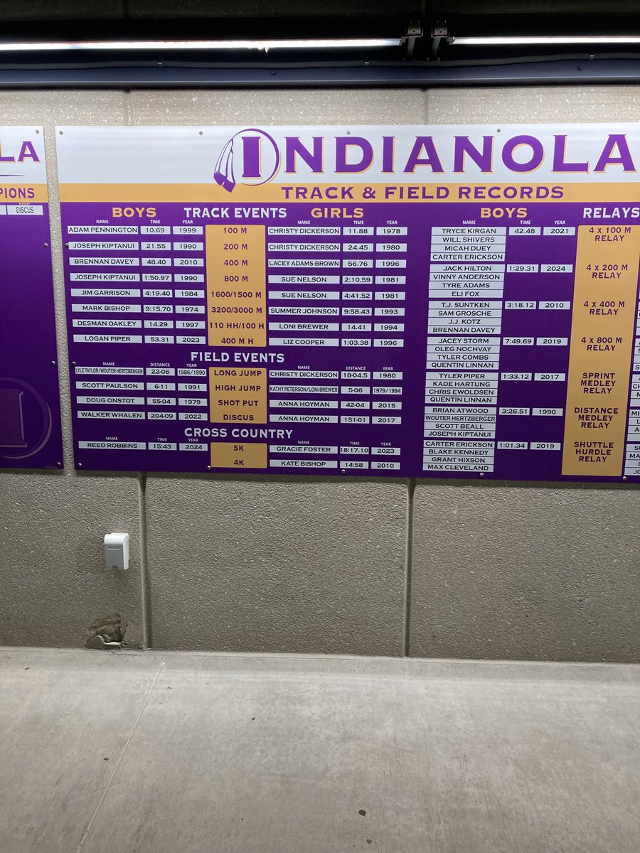 Had a great night tonight at our home meet.  Proud to be able to honor our seniors!
Special shoutout goes to Reed Robbins for breaking the school record that had been held by Jim Garrison since 1984.  Congrats Reed!