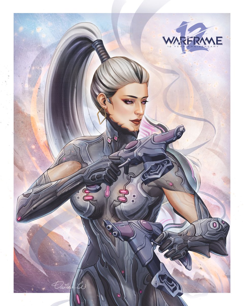 Happy 12 year anniversary <a href="/PlayWarframe/">WARFRAME</a>
Eleanor + Excalibur Dex skin + Dex Furis + Dex Lauras Ephemera
#Warframe #warframefanart #WarframeCreator #EleanorNightingale #Nyx #warframe1999