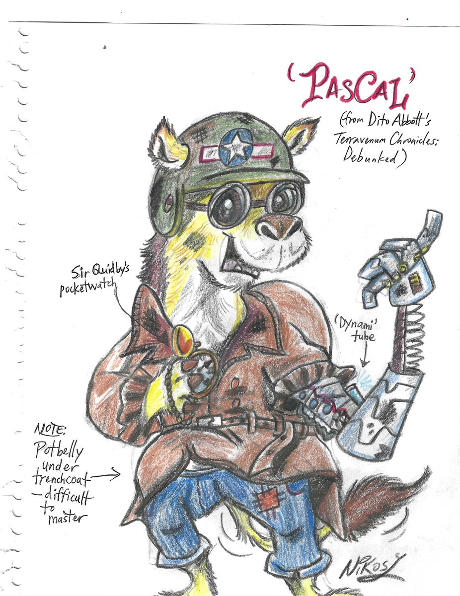 DitoAbbott's tweet image. Reader art!
I love seeing how my characters look in other people’s minds.
Nikos is writing and illustrating his own book, too, when he isn’t busy making my day. Cheers!
