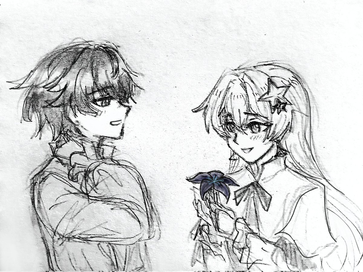 🪼: "It's beautiful."
⚓️: "I can pick it more if you want..."
🪼: ".... Really? Thank you..." (But my family might not allow this.....)
⚓️: "Anything for you, milady." (I want to keep her smile)
#anchorfish #brant #cantarella 
