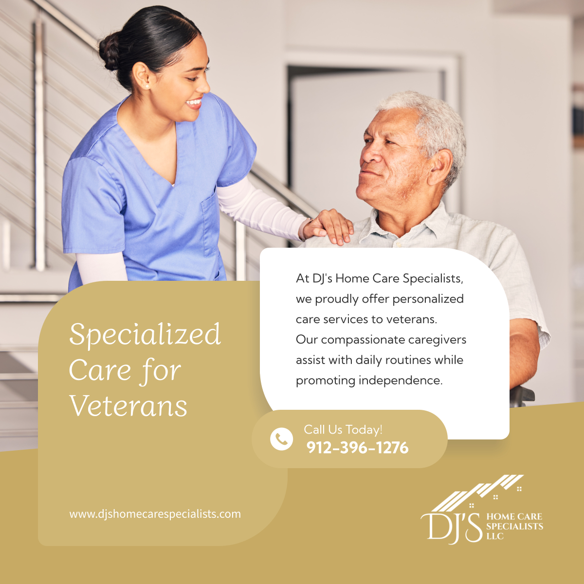 djshomecllc's tweet image. We proudly offer specialized care for veterans, ensuring they receive the respect and support they deserve. Contact us to learn more about our veteran-focused services. 

#SpringfieldGA #HomeCare #VeteransCare