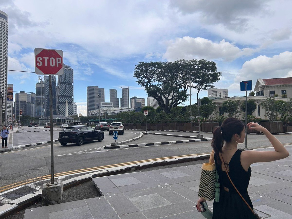megumi_okada04's tweet image. 23歳になりました。
絶賛新人研修中です。大学生で少し大人になったつもりでいたけど、まだまだゆるくて足りないことだらけだなと実感してます。
気を引き締めてがんばります！

写真は卒業旅行でシンガポール行った時のです。初めての海外で特にゆるんでます笑

二の腕のむちむち、みんな好きでしょ笑