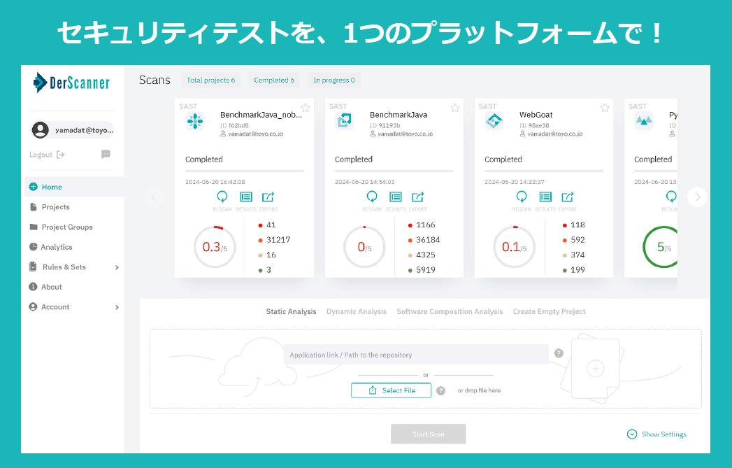toyo_software's tweet image. 🛡️ セキュリティチェック、ツール選びで迷っていませんか？

✅ 静的解析（SAST）
✅ 動的解析（DAST）
✅ ソフトウェア構成解析（SCA） など

複数の手法に対応した「DerScanner」
詳しくは製品ページへ👇
toyo.co.jp/ss/products/de…

#DerScanner #セキュリティ #SAST #DAST #SCA