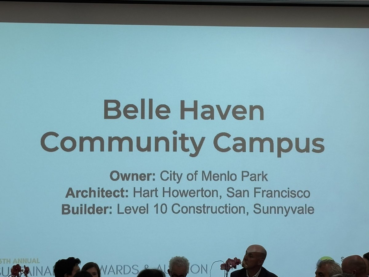 JohnWoodell's tweet image. Well done @MenloParkEnv and @CityofMenloPark on the Belle Haven Community Campus SSMC Sustainability Award.