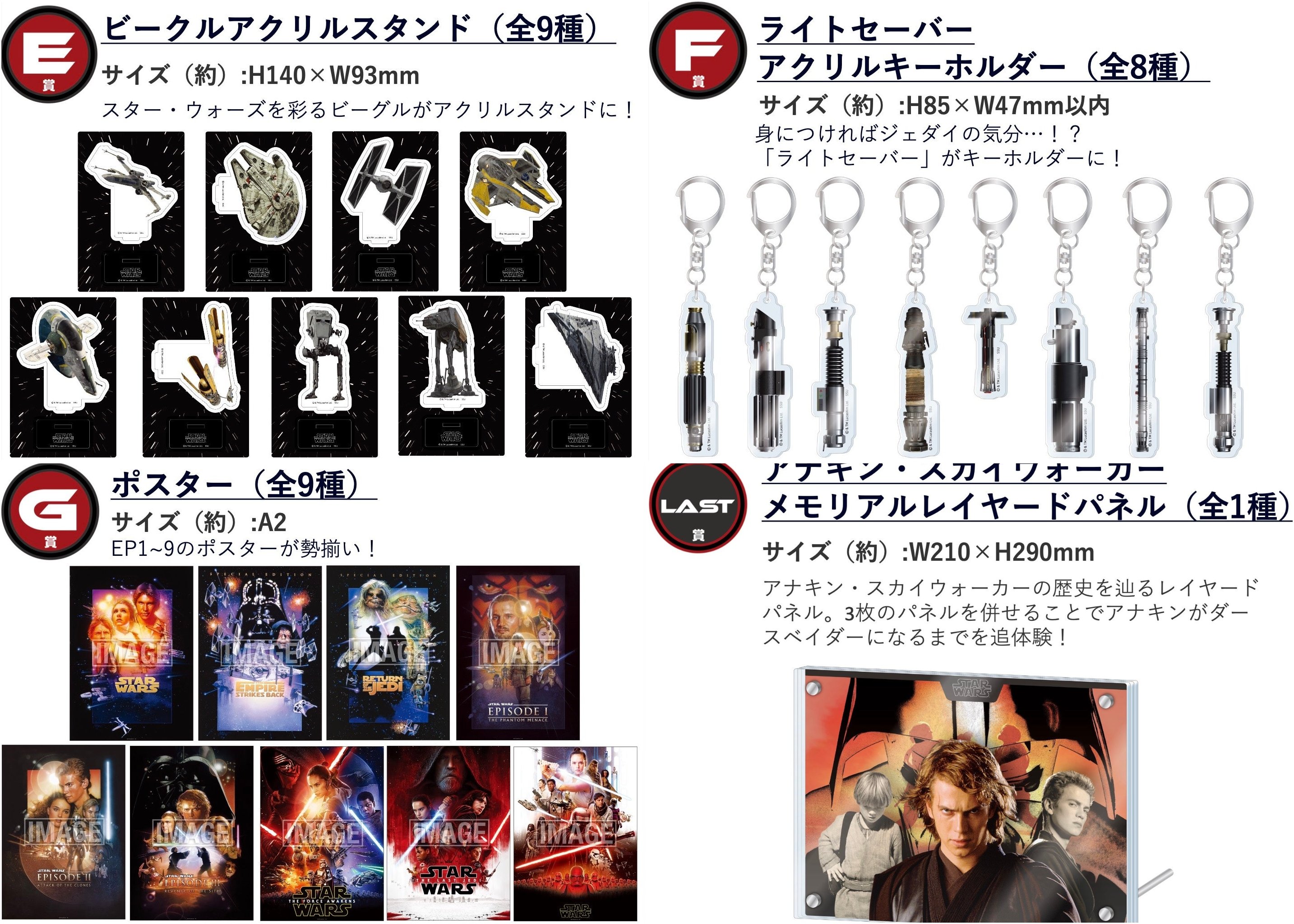 STARWARS スターウォーズ　ハッピーくじSP賞＆セミコンプG賞8種ポスター STARWARS スターウォーズ ハッピーくじSP賞＆セミコンプG賞8種