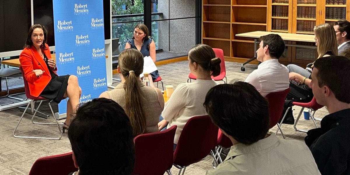 RMenziesInst's tweet image. “Menzies for Gen Zs” is our new motto – and it is inspired by a question asked at our event in the NSW Parliament with 30 young students yesterday - how do you translate #Menzies for #Gen Z? By events like these where #youngpeople can discuss his #ideas and #legacy!