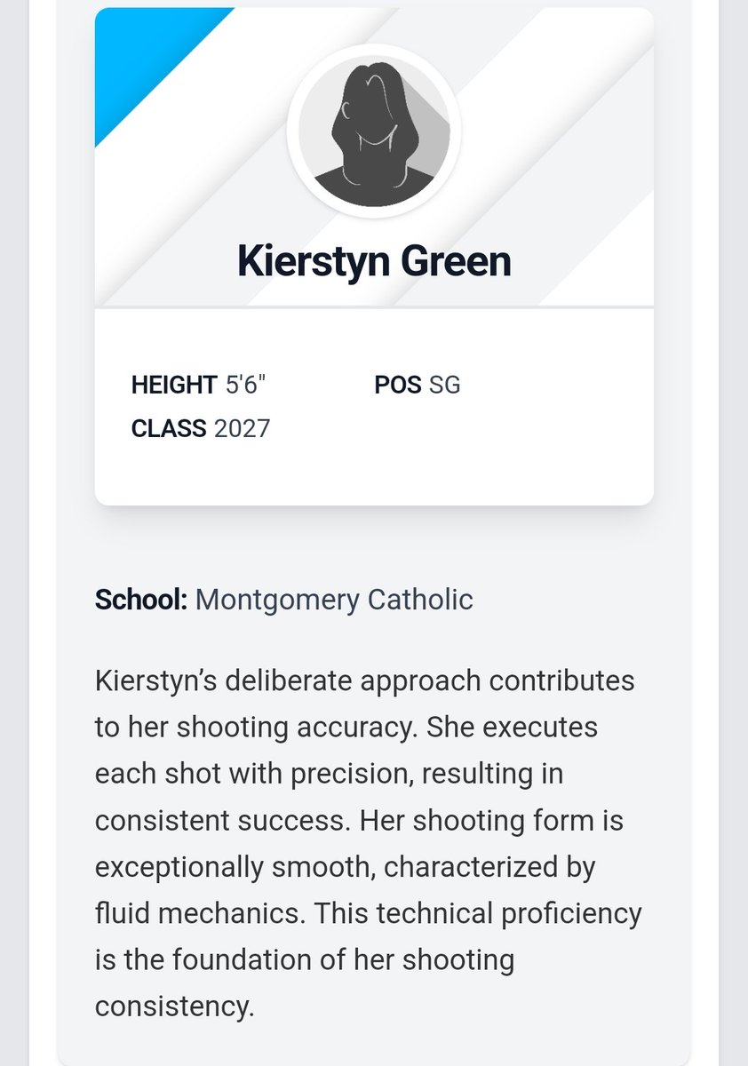 Thank you for recognizing sophomore, Kierstyn Green!!