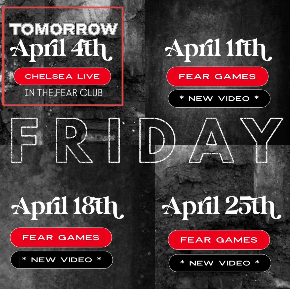 ⭐️UPCOMING FRIDAY LINE UP⭐️