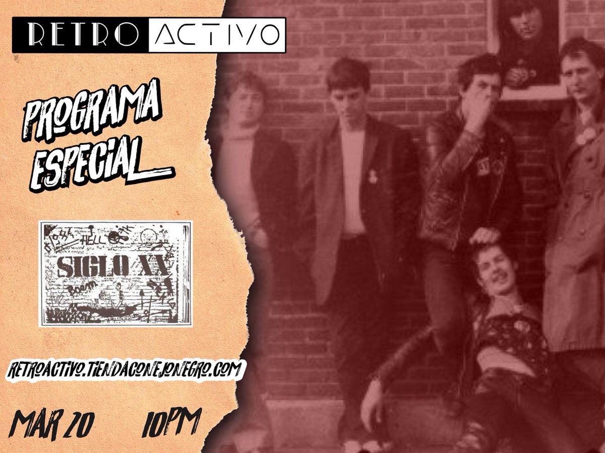 Rtroactivo's tweet photo. Escucha en #retroactivo #Colwave desde #Belgica con #SigloXX🎸 con el disco homónimo https://t.co/RNOR8goapB conduce #koralazul https://t.co/6zOQqfgkEJ