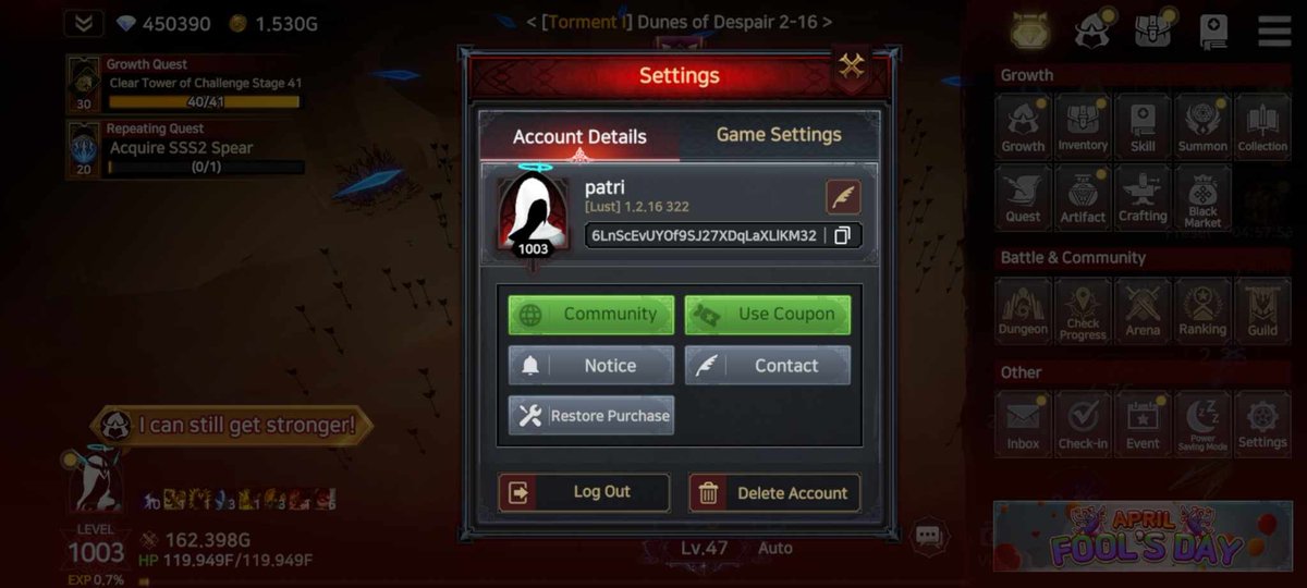 PatrickGar23157's tweet image. 🔥 Hit Level 1000+ in Immortal Rising 2! The grind was real, but the power feels even better! ⚡💀
@YieldGuild &amp;amp; @immortalrising2