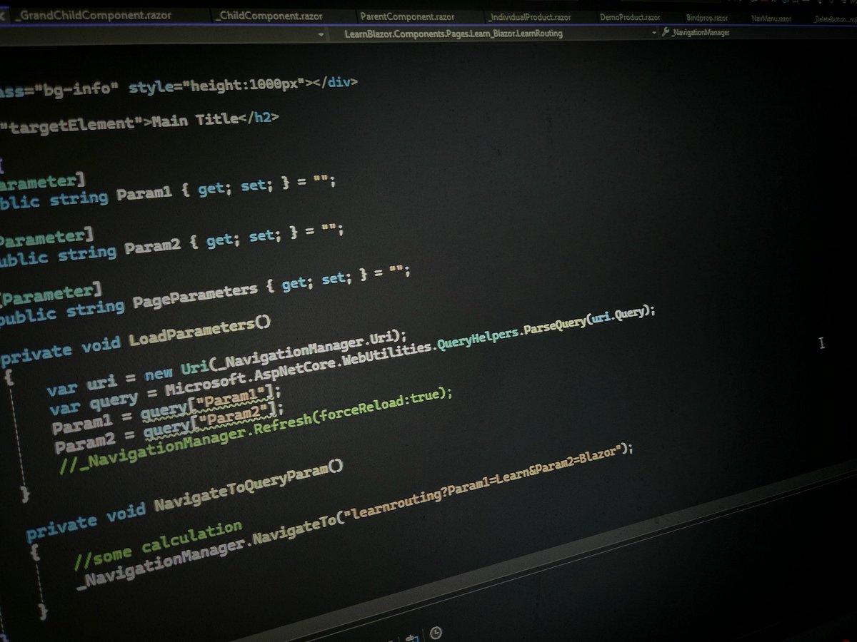 Fitzentoaster's tweet image. I've got a new project! For now, it's full-time learning, diving into #Blazor and C#. Having tons of fun. Blazor is a blazt