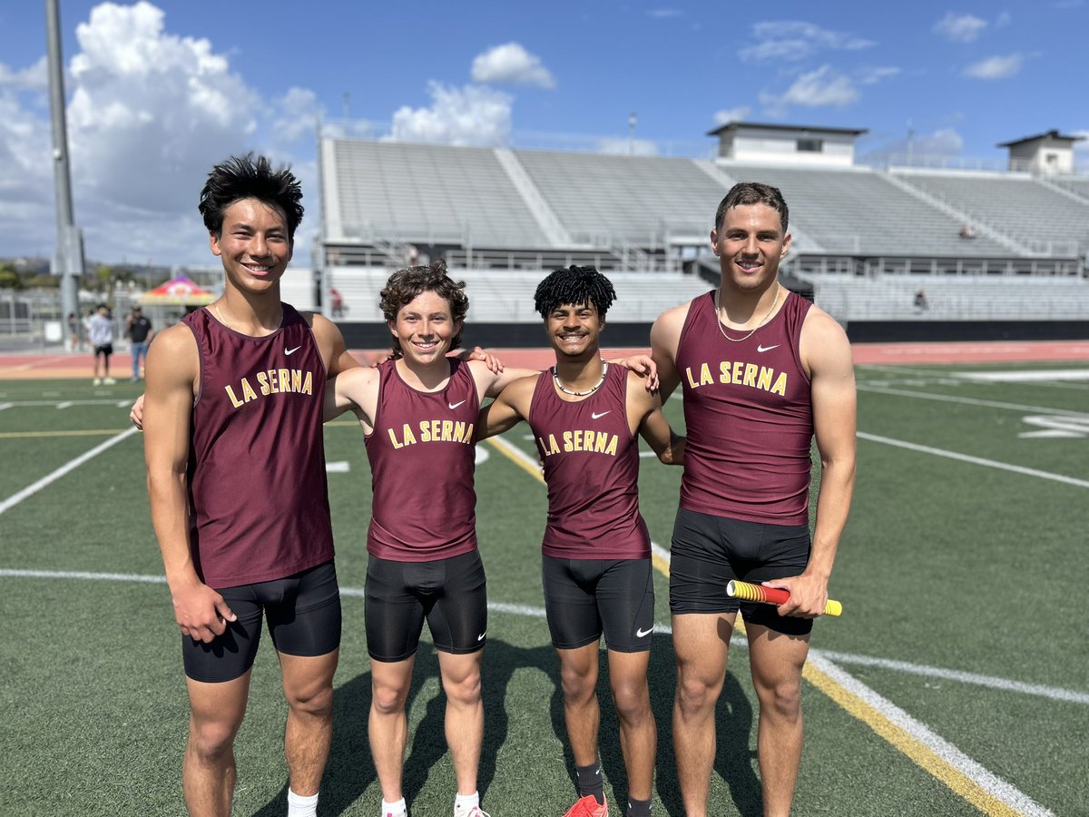 Zeb Bontemps (@bontemps_zeb) on Twitter photo 4x1 School Record , 41.87 , 10th in California , Slow Feet Don’t Eat ❗️ <a href="/SGVNSports/">Fred J. Robledo 👨🏻💻</a> <a href="/LSHS_Football/">La Serna Football</a> <a href="/OLCoachCam/">Rudy Cambero</a> <a href="/coachmark_48/">Mark the Shark</a> 4x1 School Record , 41.87 , 10th in California , Slow Feet Don’t Eat ❗️ <a href="/SGVNSports/">Fred J. Robledo 👨🏻💻</a> <a href="/LSHS_Football/">La Serna Football</a> <a href="/OLCoachCam/">Rudy Cambero</a> <a href="/coachmark_48/">Mark the Shark</a>