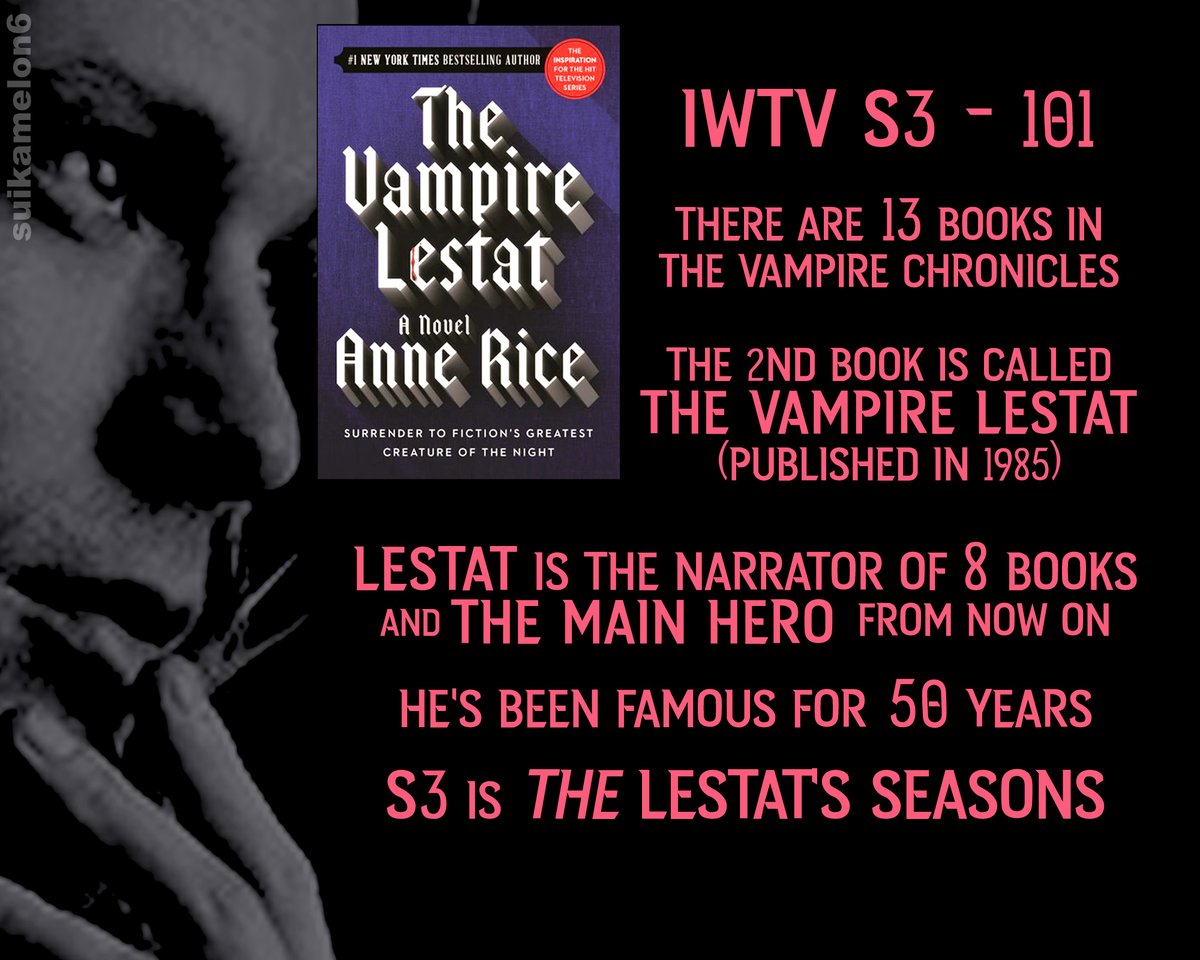 suikamelon6's tweet photo. Well, yes S3 is the Vampire Lestat book with a lot of Lestat YES #Lestatseason #Samseason #TheVampireLestat #iwtv #InterviewWithTheVampire #VC #SamReid https://t.co/FuM0SNMl9B