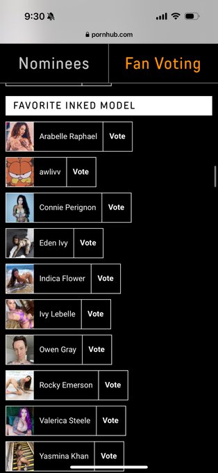 Thank you @Pornhub ! Vote for me here everyday https://t.co/vQGfHCI1OK https://t.co/YMNufWCzqh