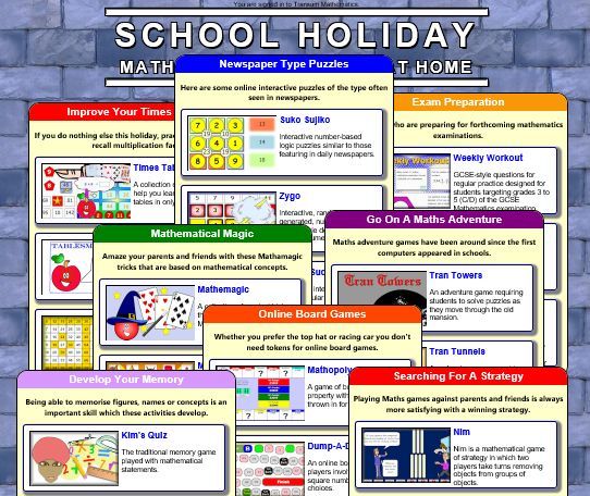 Here is a list of mathematical activities that will keep children thinking mathematically while having fun learning new skills during the forthcoming school holiday:

buff.ly/NGeGpRg 

#mathsresources #mathschat #mathstoday