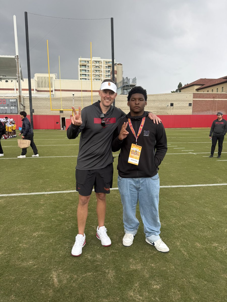 Had a great visit today at USC thank you AG2G 🙏🏾 <a href="/mdcrusadersfb/">Mater Dei Catholic Football</a>
