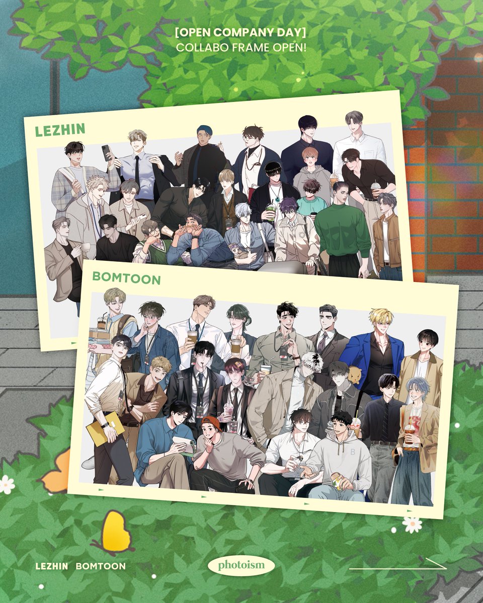 photoism_kr's tweet photo. PHOTOISM X 레진·봄툰

OPEN COMPANY DAY
COLLABO FRAME OPEN !

사옥에 등장한 그들과 함께 사진을 찍을 수 있다고?
몰랐어.

4월 5일부터  6월 5일까지
포토이즘 박스와 컬러드 전 지점에서
<레진&봄툰 오픈컴퍼니데이> 프레임을 만나보세요

*4/6 - 5/7 기간 동안에는 프리미엄 구좌에서 진행됩니다

ONLY IN PHOTOISM