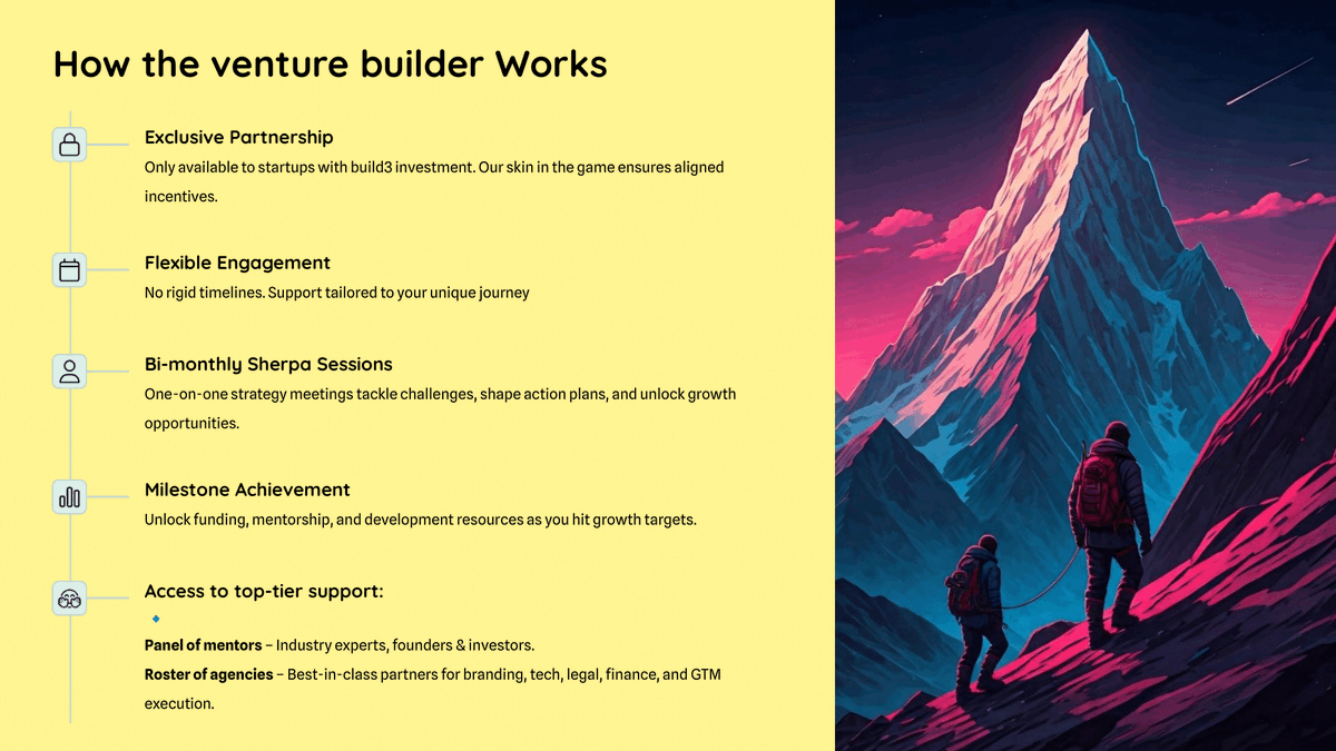 _sattva's tweet image. @build3_startups is an #impactaccelerator and venture builder that helps build and support #startups tackling challenges aligned with the UN Sustainable Development Goals. The 10-week virtual accelerator programme is designed to support early-stage impact start-ups in refining…