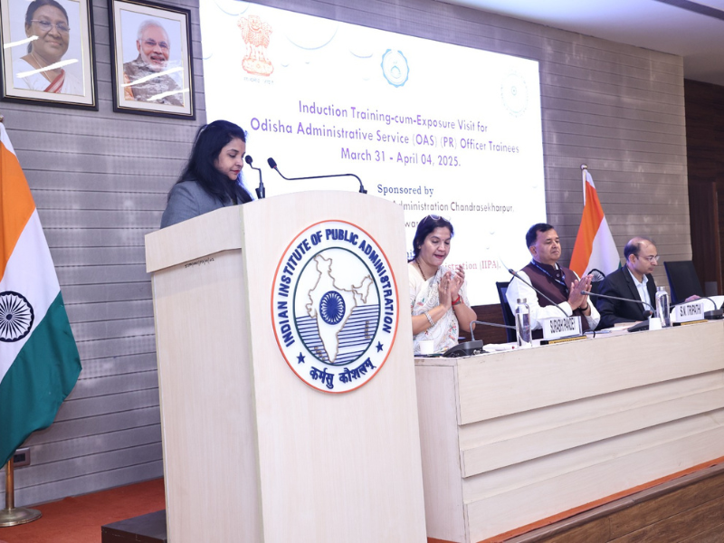 gopabandhuacad1's tweet photo. OAS (PR) Officer Trainees undergoing their induction training at Gopabandhu Academy of Administration have celebrated #UtkalDivas at Indian Institute of Public Administration (IIPA), New Delhi on 1st April 2025 while on their exposure visit.

#odisha #gaa https://t.co/d9uFvVuZO9