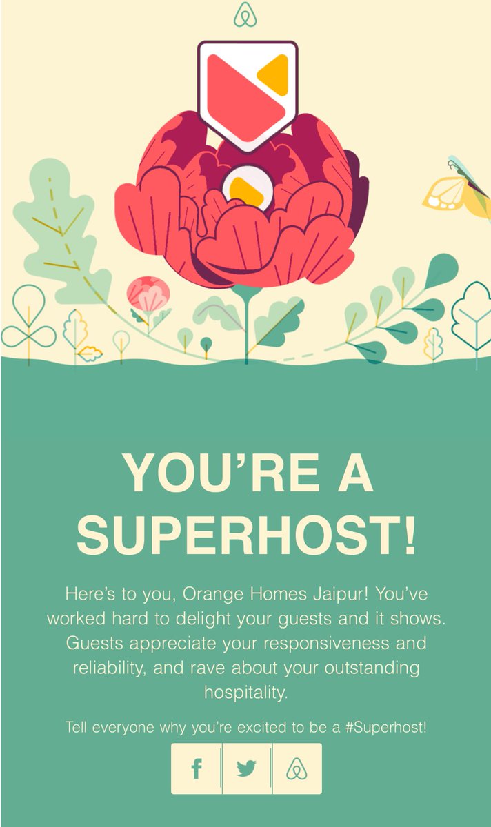 Rukshmanii Kumari (@kumarirukshmani) on Twitter photo Proud to be recognized as a Superhost on Airbnb #OrangehomesJaipur
This badge means the world because it reflects the love, care, and attention we put into making every guest feel at home.
Thank you to our amazing guests for the glowing reviews and continued support.
Can’t wait Proud to be recognized as a Superhost on Airbnb #OrangehomesJaipur
This badge means the world because it reflects the love, care, and attention we put into making every guest feel at home.
Thank you to our amazing guests for the glowing reviews and continued support.
Can’t wait