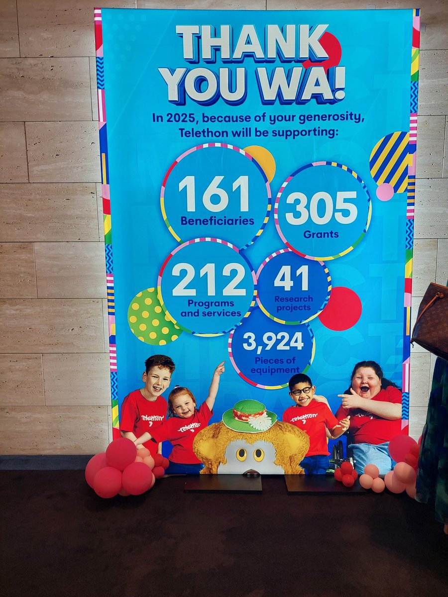 This morning Stephen Cornish and Paige Floyd attended the 2025 Telethon Giving Celebration. We are proud to be a <a href="/Telethon7/">Telethon</a> Beneficiary in 2025 and make a positive impact on kidney kids and their families in WA with our Kidney Es-Capers events. #Telethon7 #Telethon2025